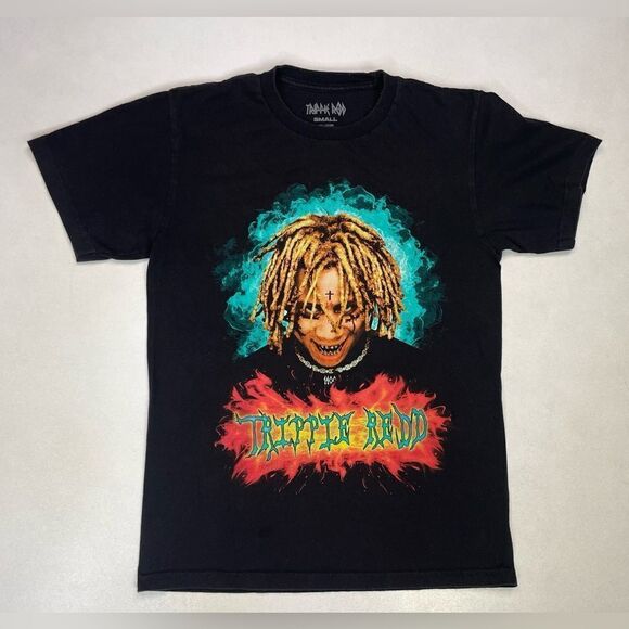 Trippie Redd Graphic T-shirt Women Small Black Short Sleeve Music - Picture 1 of 5